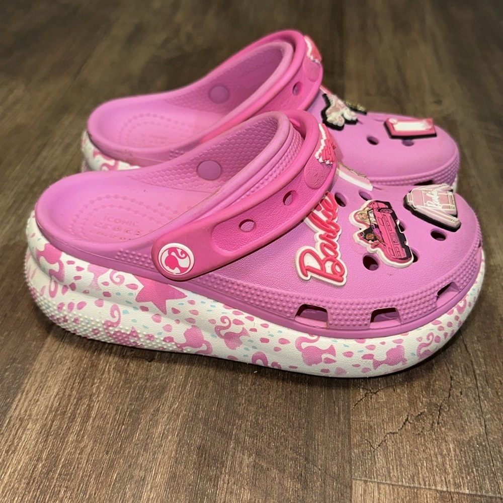Little Girl Barbie Crocs‎ C13 - Picture 2 of 7